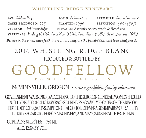 Whistling Ridge Blanc