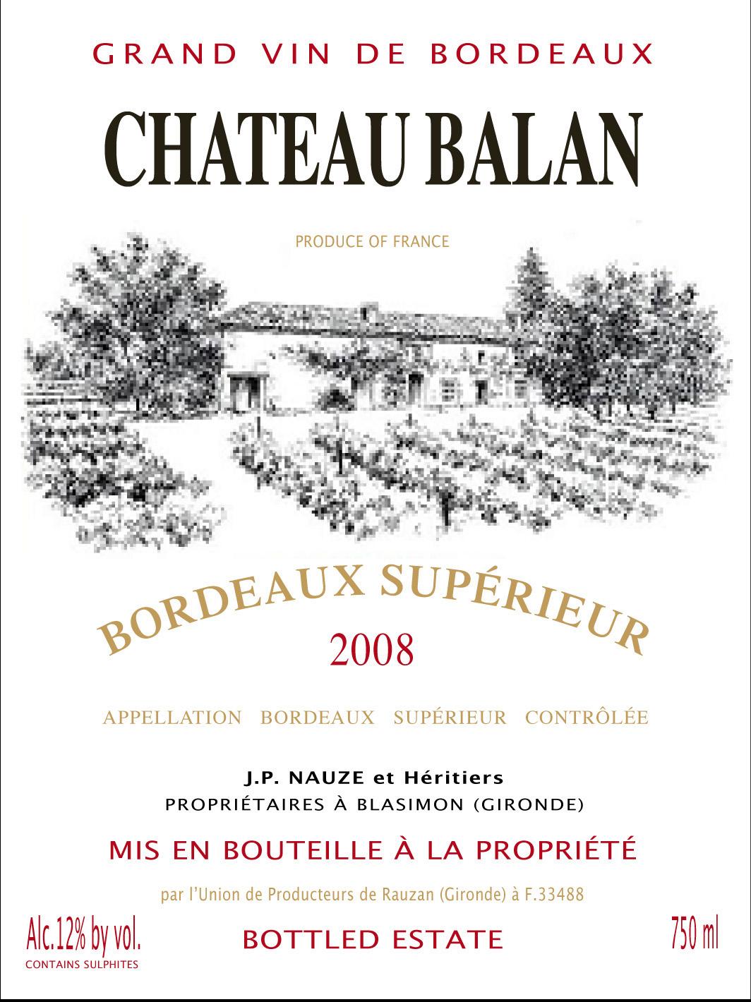 Bordeaux Supérieur Rouge