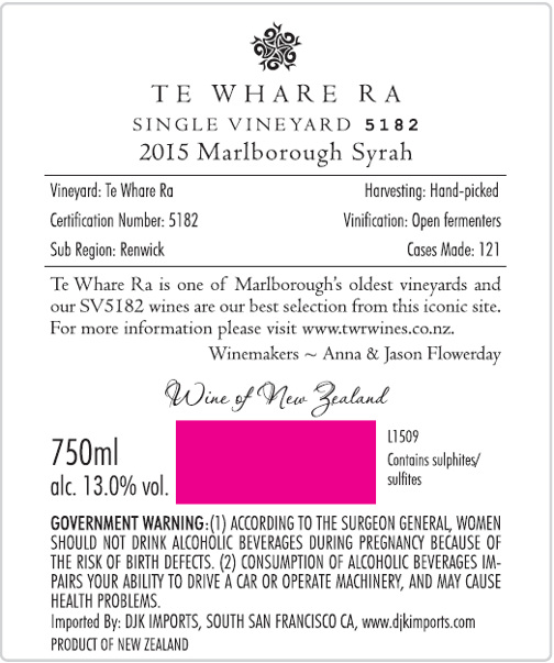 Single Vineyard 5182