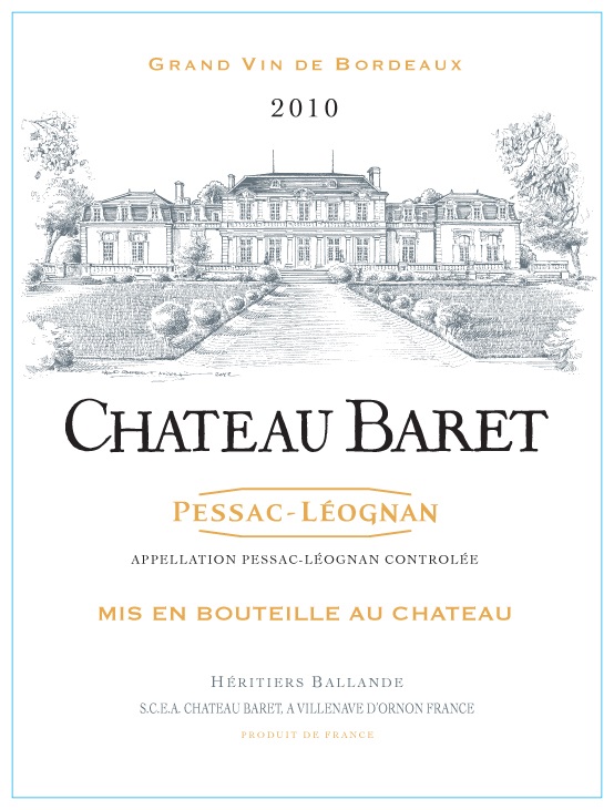 Grand Vin De Bordeaux Chateau Baret Pessac - Léognan