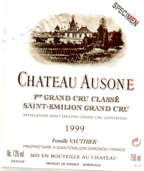 Chateau Ausone 1er Grand Classé