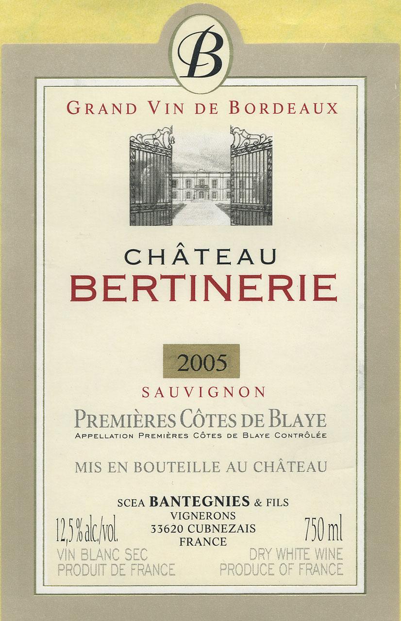 Château Bertinerie Sauvignon