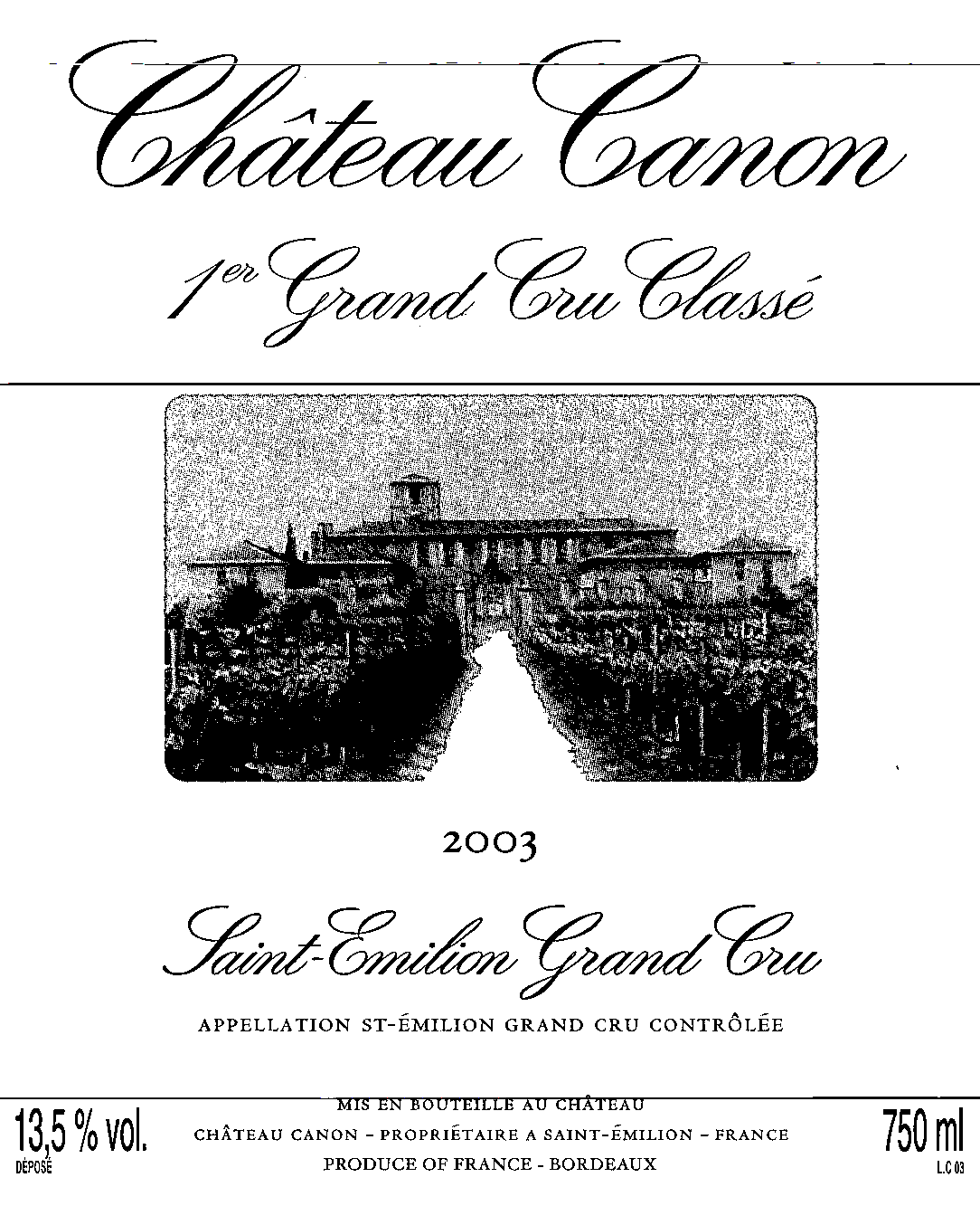 Château Canon 1⁰r Grand Cru Classé
