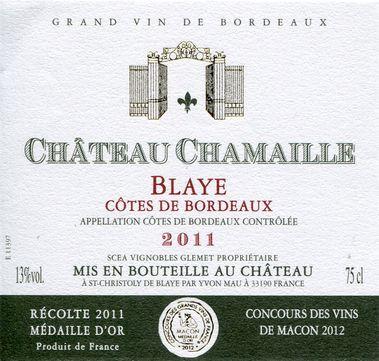 Chamaille De Blaye Côtes De Bordeaux