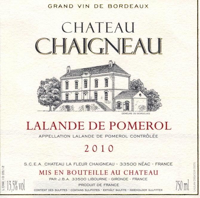 Chateau Chaigneau Lalande De Pomerol