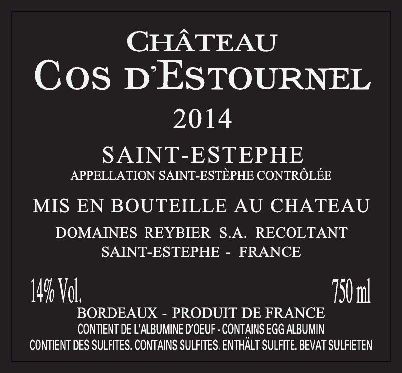 Château Cos D'estournel Ac Saint-Estèphe