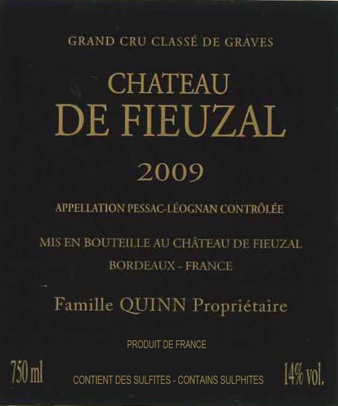 Château De Fieuzal Pessac-Leognan Aoc