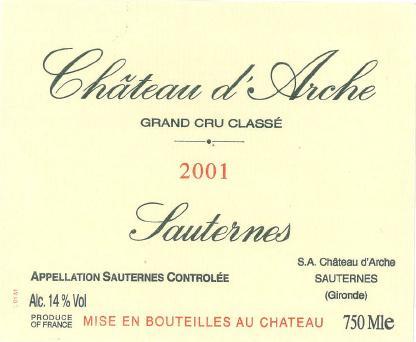 Château D'arche Sauternes