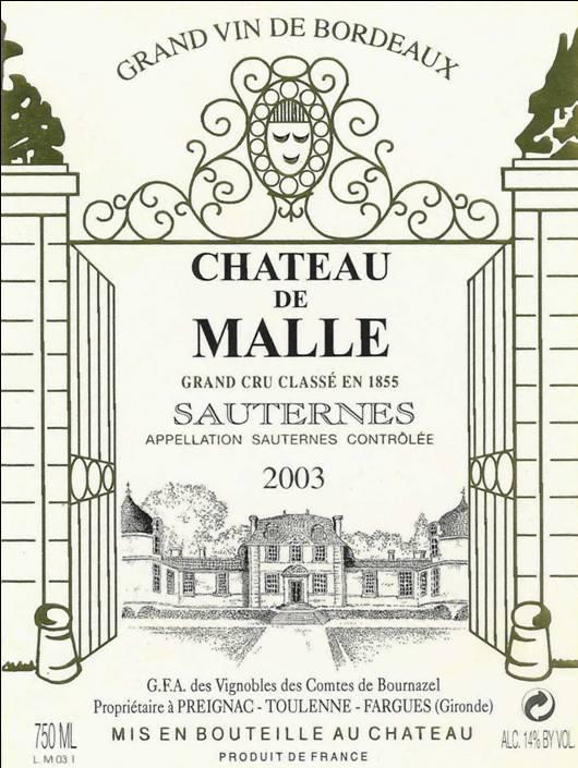 Chateau De Malle Sauternes
