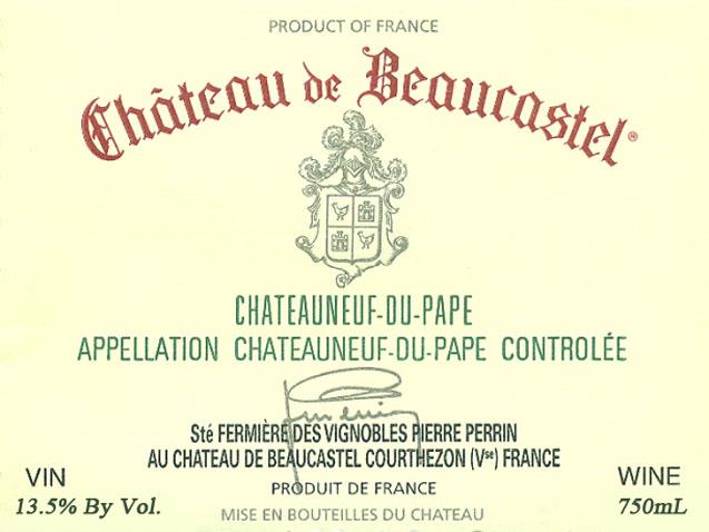Château De Beaucastel Châteauneuf Du Pape