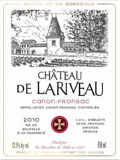 Chateau De Lariveau Canon Fronsac