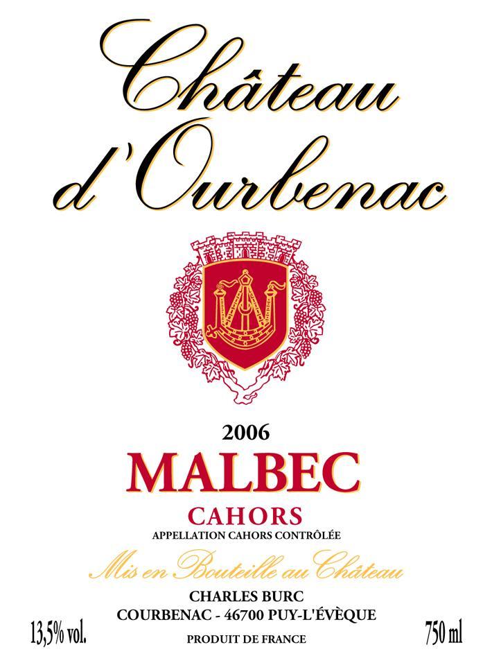 Chateau D'ourbenac Malbec