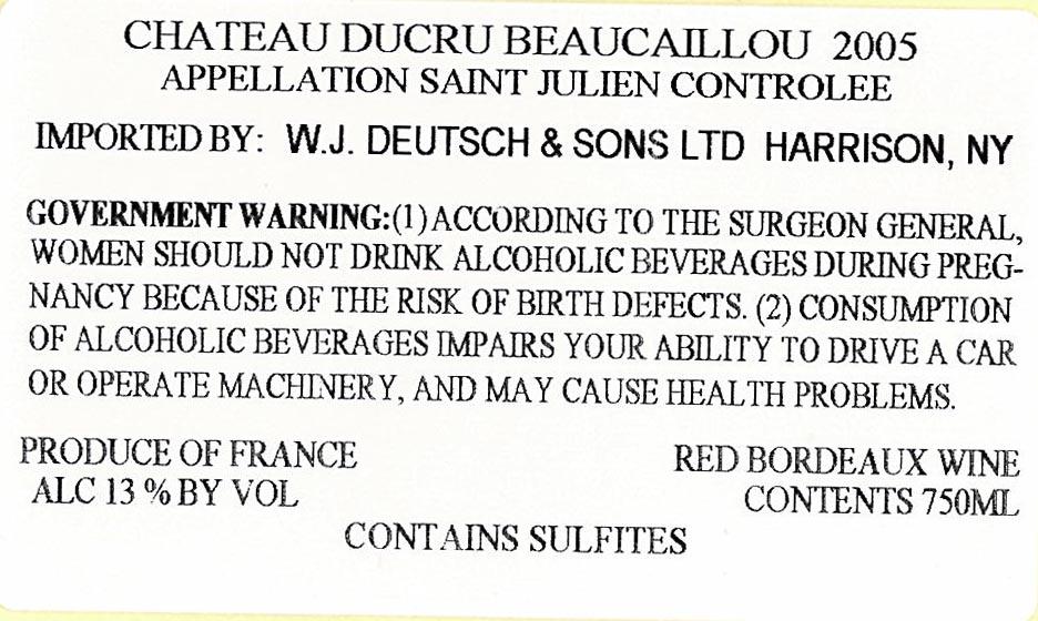 Ducru - Beaucaillou