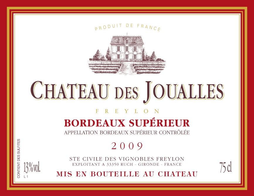 Château Des Joualles Bordeaux Supérieur Signature