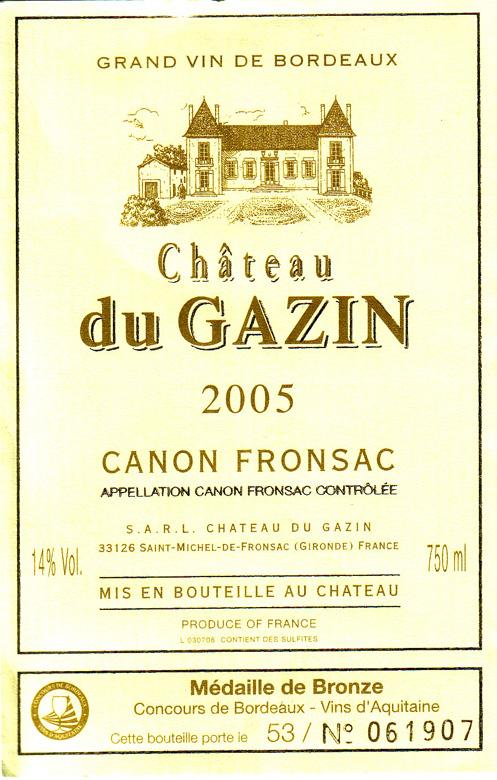 Chateau Du Gazin