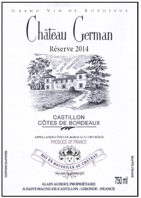 German Castillon Cotes De Bordeaux