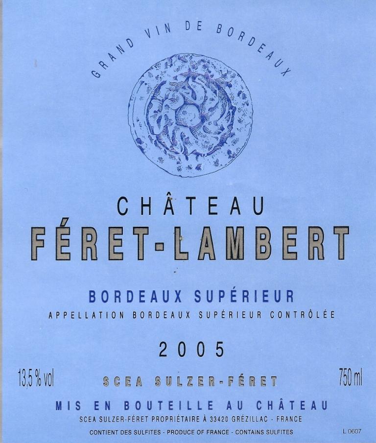 Feret - Lambert Red Bordeaux Wine