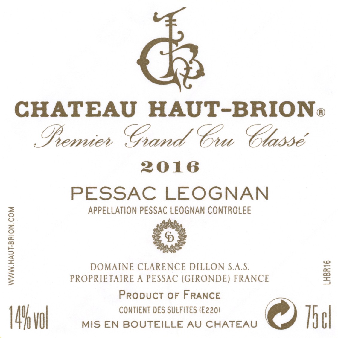 Haut - Brion Premier Grand Cru Classé
