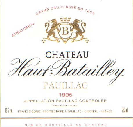 Specimen Haut Batailley