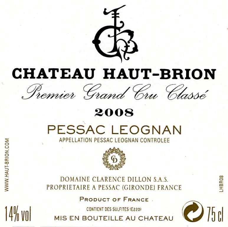 Haut - Brion Premier Grand Cru Classé