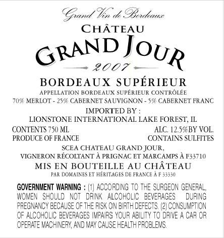 Grand Jour Bordeaux Supérieur