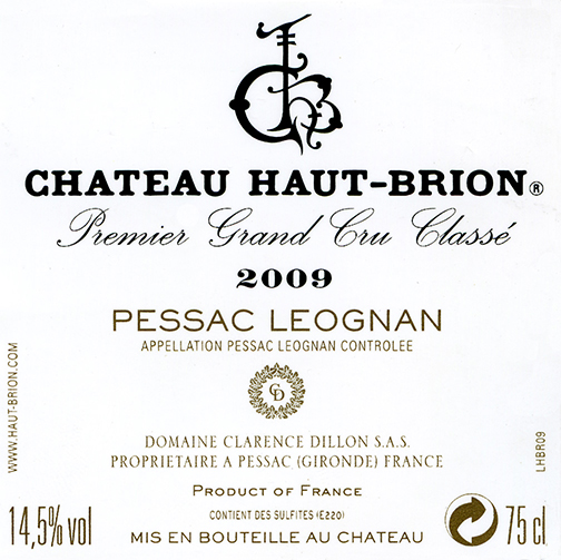 Haut-Brion Premier Grand Cru Classé