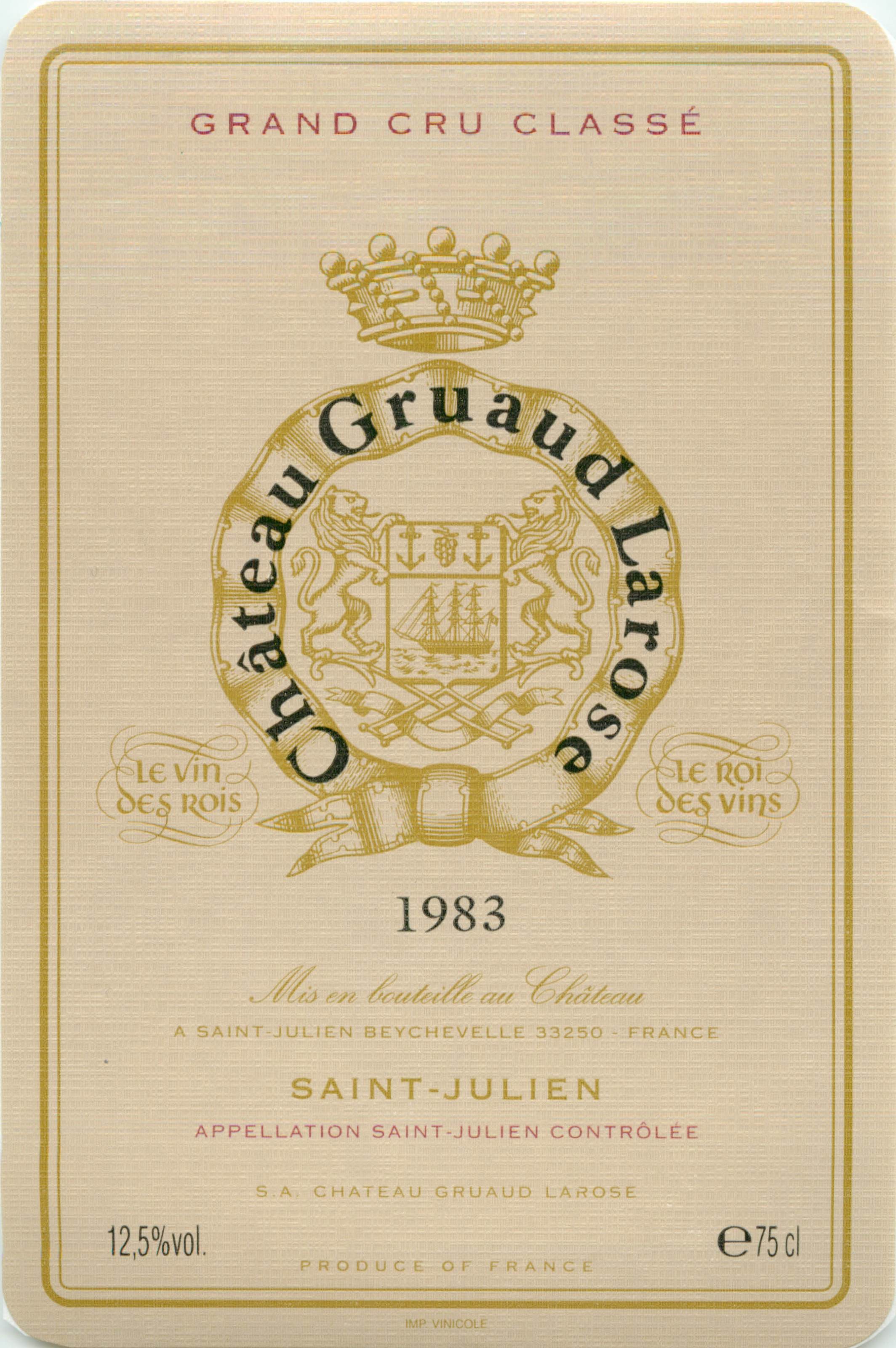 Image of Château Gruaud-Larose wine