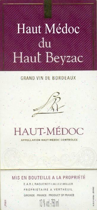 Haut Medoc Du Haut Beyzac