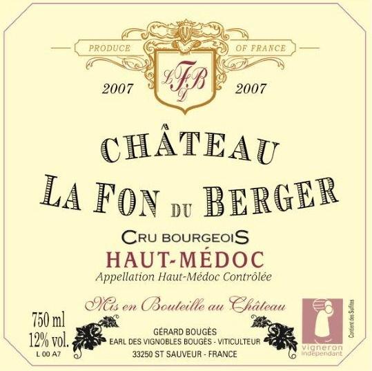 La Fon Du Berger Red Table Wine