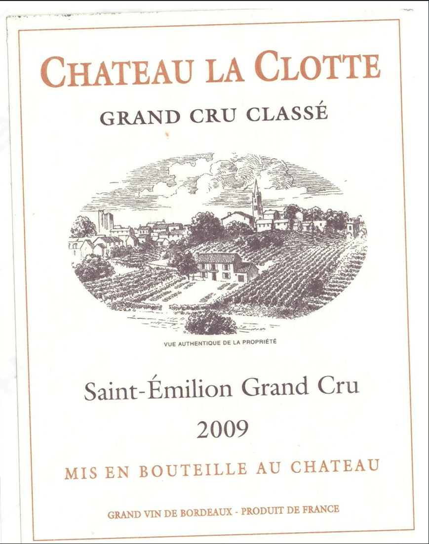 La Clotte Grand Cru Classé