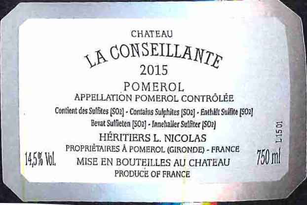 Pomerol Héritiers L. Nicolas