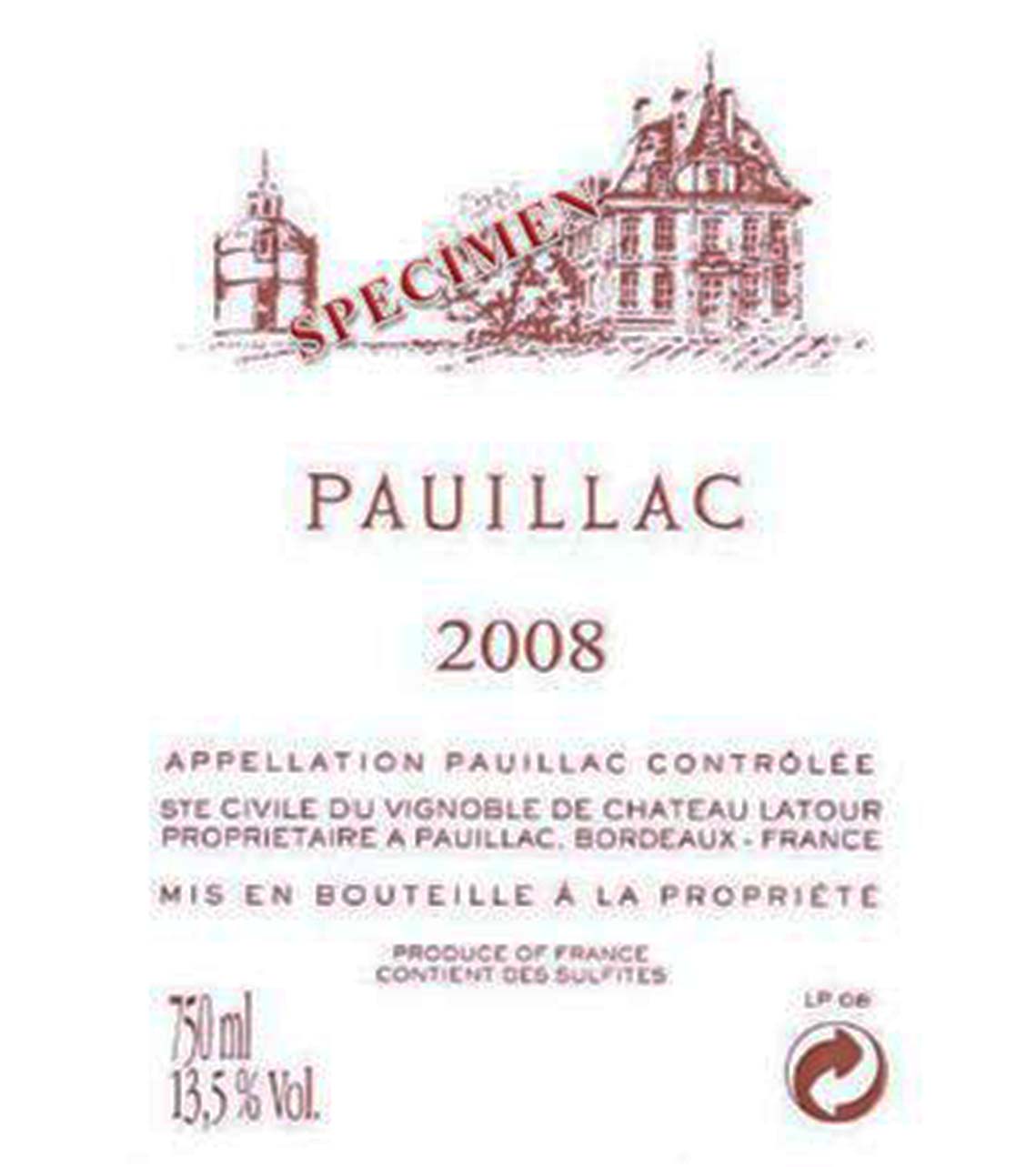 Specimen Pauillac