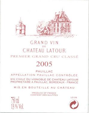 Chateau Latour Premier Grand Cru Classe