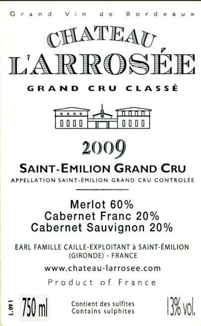 Chateau L'arrosée Grand Cru Classé