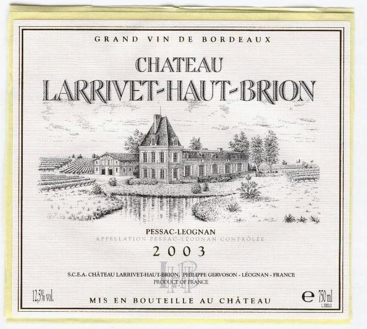 Château Larrivet - Haut - Brion