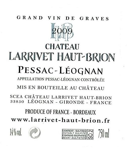 Larrivet Haut - Brion