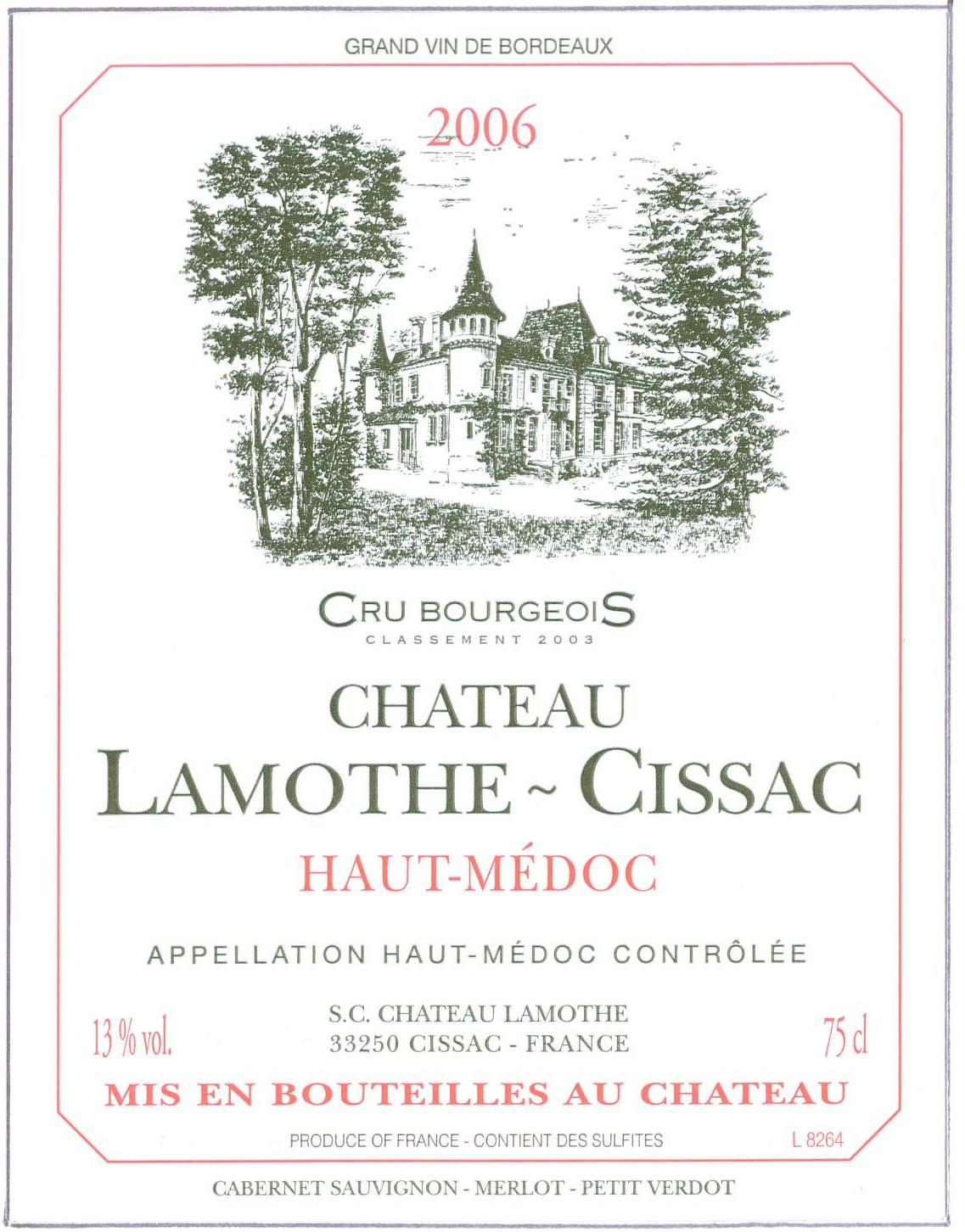 Lamothe - Cissac Grand Vin De Bordeaux