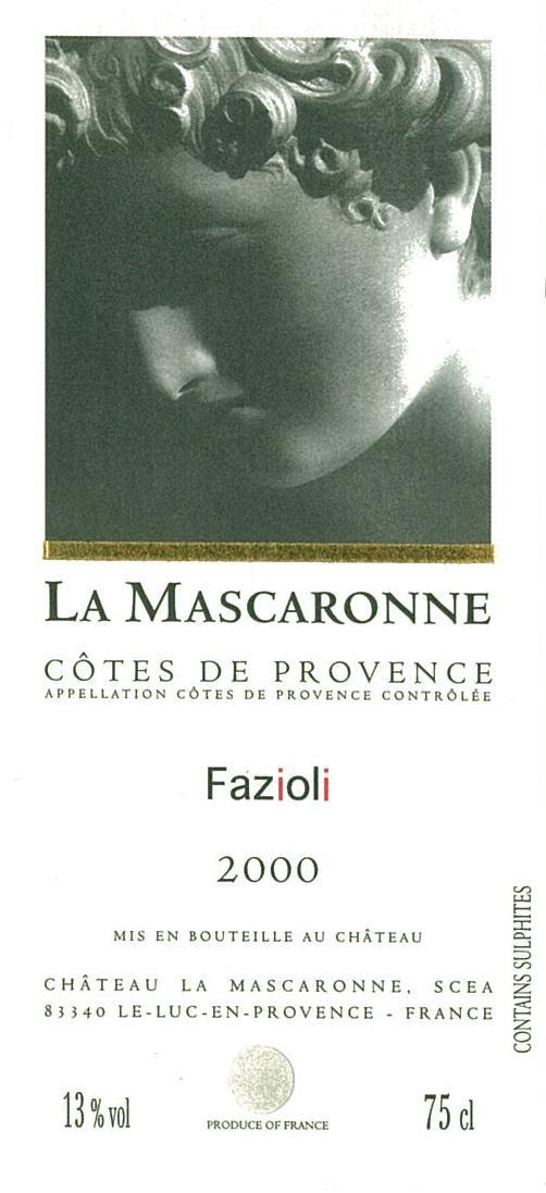 La Mascaronne Cotes De Provence