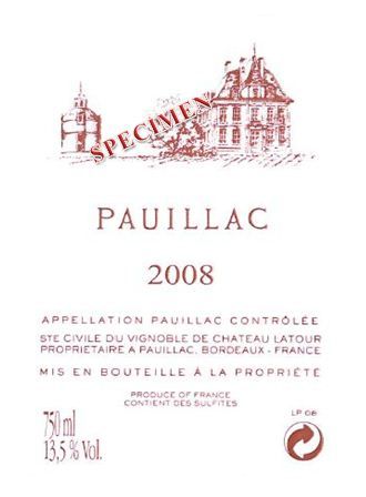 Pauillac De Chateau Latour