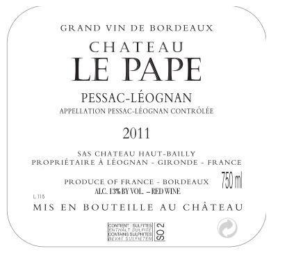 Chateau Le Pape Pessac-Leognan