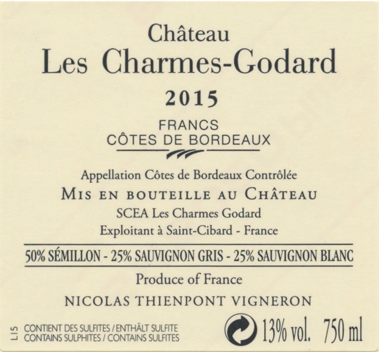 Château Les Charmes - Godard
