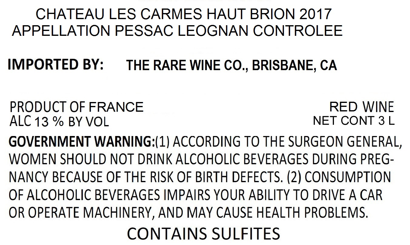 Les Carmes Haut Brion