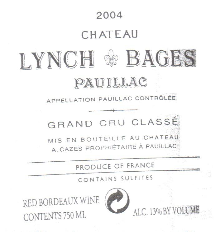 Lynch Red Bordeaux
