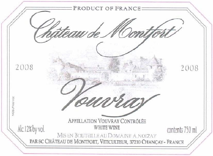 Vouvray Château De Montfort