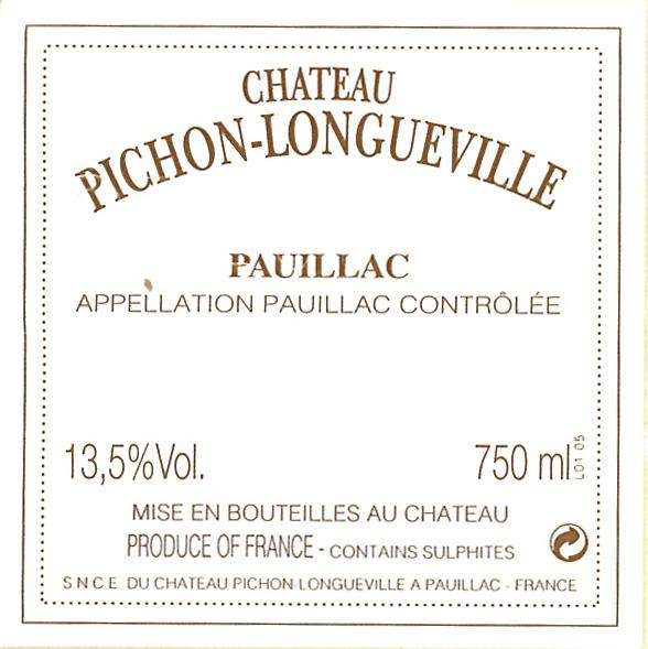Pichon - Longueville Pauillac