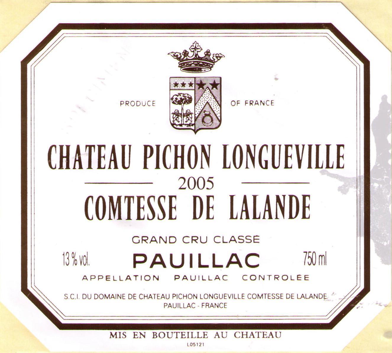 Chateau Pichon Longueville Comtesse De Lalande
