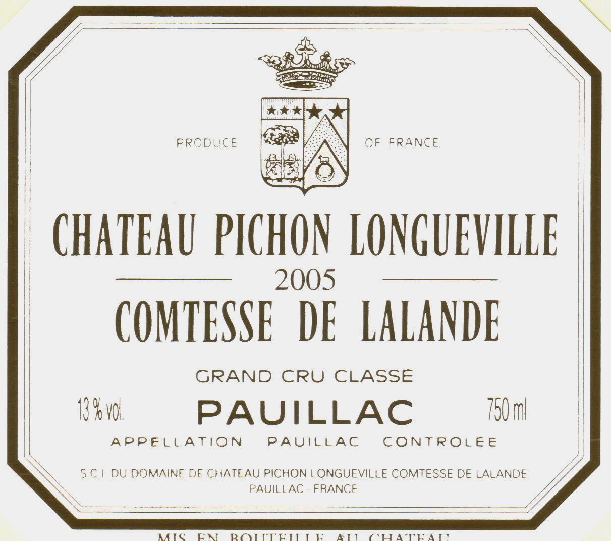 Chateau Pichon Longueville Comtesse De Lalande