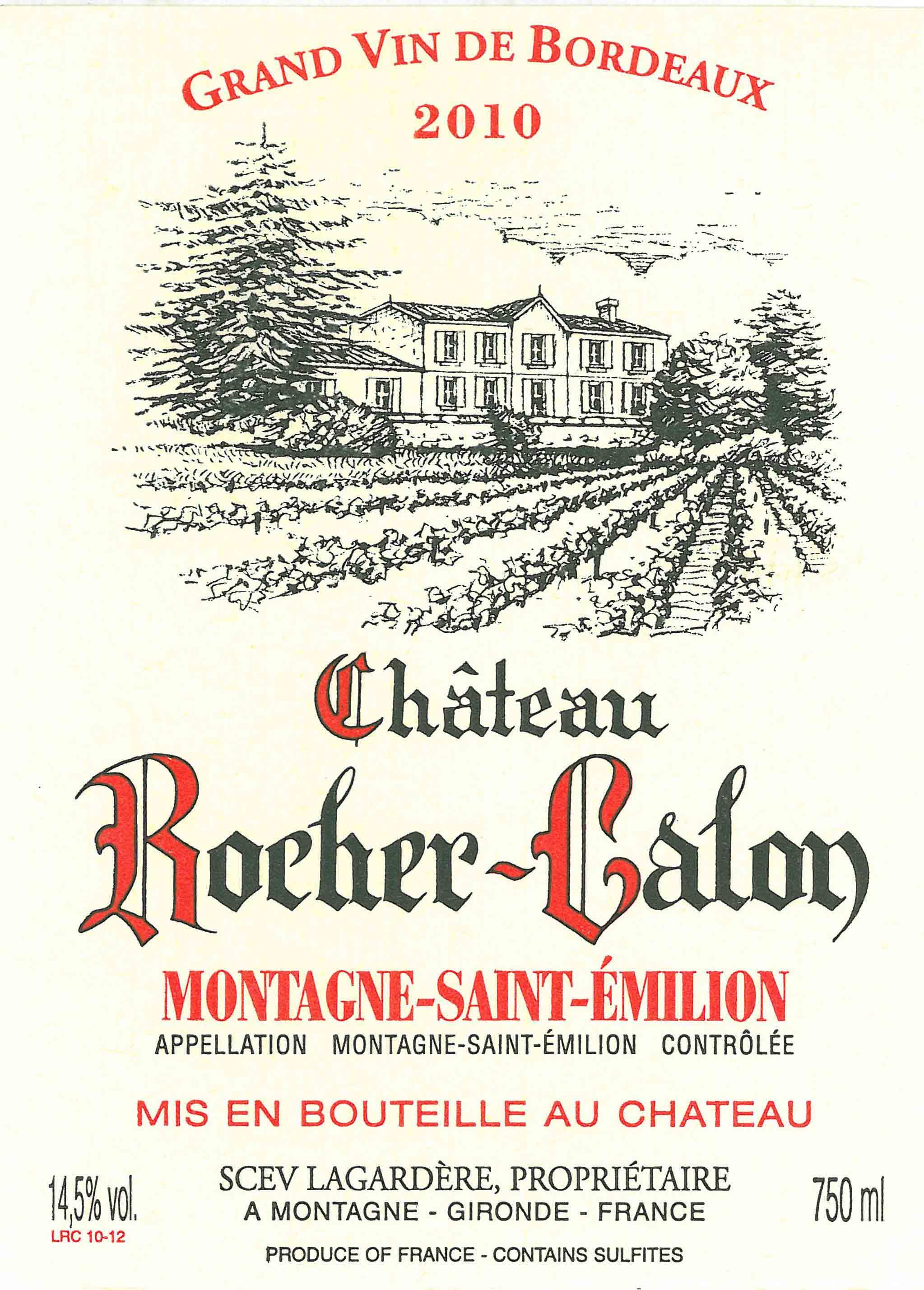 Chateau Rocher Calon Montagne Saint-Emilion