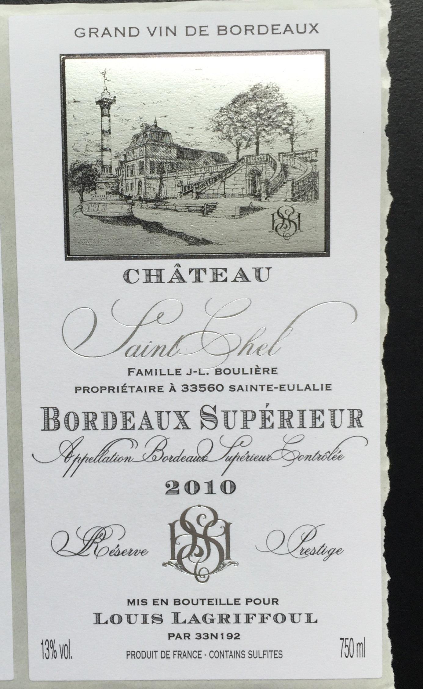 Chateau Saint Chel Bordeaux Supérieur