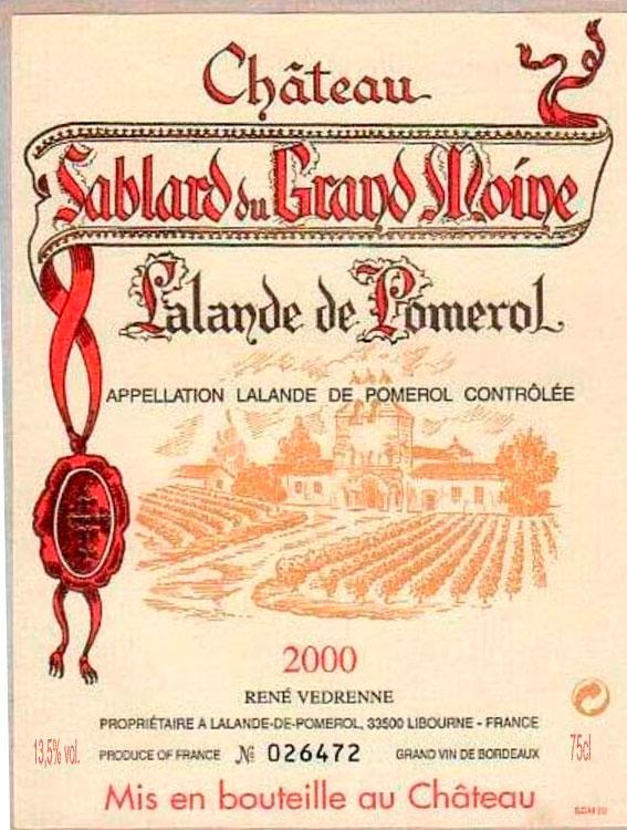 Sablard Du Grand Moine